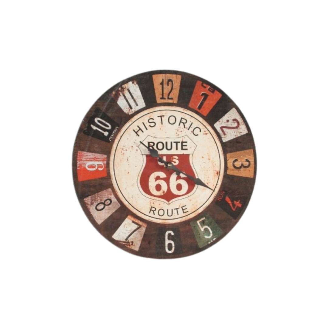 Route 66 Clock 34cm image 0